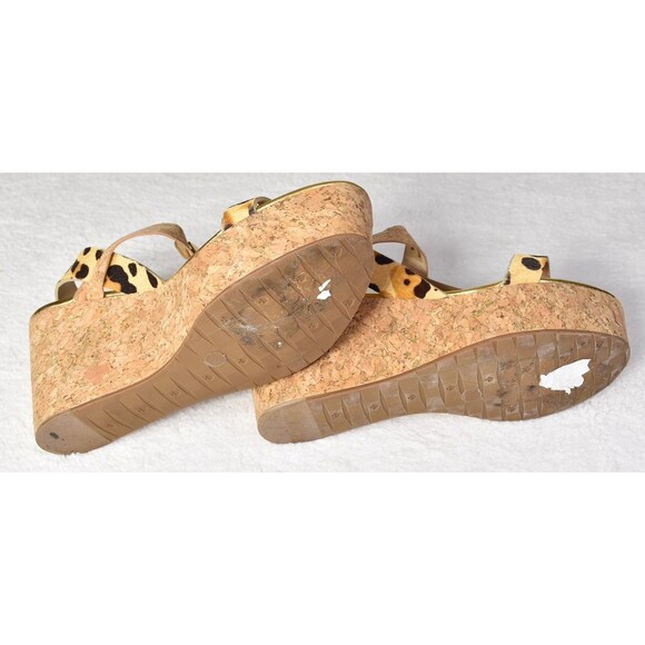 KATE SPADE NEW YORK Ponyhair Animal Print Slingback Sandals size 8.5 - Picture 7 of 7